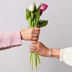 Chisholm Hunter 18ct White Gold Brilliant Cut 0.20ct Diamond Heart Cluster Ring -Chisholm Hunter 1 008 02 0750 om c 1