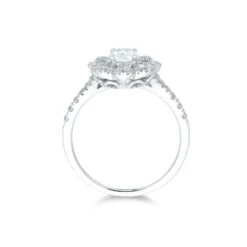Chisholm Hunter 18ct White Gold Brilliant Cut 1.15ct Diamond Cluster Ring -Chisholm Hunter 1 008 02 0779 d 2