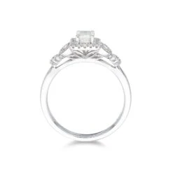 Chisholm Hunter 18ct White Gold 0.55ct Mixed Diamond Cluster Ring -Chisholm Hunter 1 008 02 0818 d 2