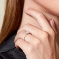 Chisholm Hunter 18ct White Gold Marquise And Princess Cut 0.40ct Diamond Cluster Ring -Chisholm Hunter 1 008 02 0828 ls 1