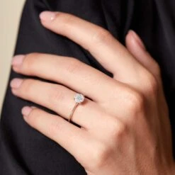 Chisholm Hunter 18ct White Gold Marquise And Princess Cut 0.40ct Diamond Cluster Ring -Chisholm Hunter 1 008 02 0828 ls 2