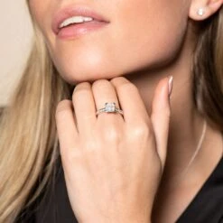 Chisholm Hunter Platinum Princess Cut 1.00ct Diamond Cluster Ring -Chisholm Hunter 1 008 03 0122 ls 1