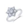 Chisholm Hunter Platinum Brilliant Cut 1.50ct Diamond Flower Cluster Ring -Chisholm Hunter 1 008 03 0195 4