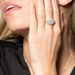 Chisholm Hunter Platinum Baguette And Brilliant Cut 3.00ct Diamond Cluster Ring -Chisholm Hunter 1 008 03 0201 ls 1