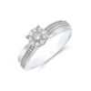 Chisholm Hunter 9ct White Gold Brilliant Cut 0.20ct Diamond Cluster Ring -Chisholm Hunter 1 008 04 0070 p 1