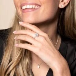 Chisholm Hunter 9ct White Gold Baguette And Brilliant Cut 0.60ct Diamond Cluster Ring -Chisholm Hunter 1 008 04 0196 ls 1