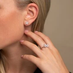 Chisholm Hunter 9ct White Gold Marquise Cut Diamond 0.65ct Stud Earrings -Chisholm Hunter 1 008 04 0218 and 15 121 10 0138 b 1