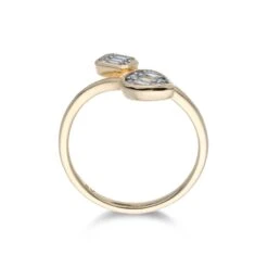 Chisholm Hunter 9ct Yellow Gold Baguette And Brilliant Cut Diamond 0.17ct Fancy Cluster Ring -Chisholm Hunter 1 008 05 0042c