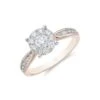 Chisholm Hunter 18ct Rose Gold Brilliant Cut 0.75ct Diamond Cluster Ring -Chisholm Hunter 1 008 06 0016
