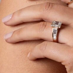 Chisholm Hunter 18ct Rose Gold Baguette Cut 1.75ct Diamond Cluster Ring 20 Chisholm Hunter 18ct Rose Gold Baguette Cut 1.75ct Diamond Cluster Ring -Chisholm Hunter 1 008 06 0017 om c 2