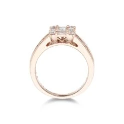 Chisholm Hunter 18ct Rose Gold Baguette Cut 1.75ct Diamond Cluster Ring 19 Chisholm Hunter 18ct Rose Gold Baguette Cut 1.75ct Diamond Cluster Ring -Chisholm Hunter 1 008 06 0017c