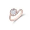 Chisholm Hunter 18ct 2 Colour Gold Brilliant Cut 0.60ct Diamond Cluster Ring -Chisholm Hunter 1 008 09 0024 1