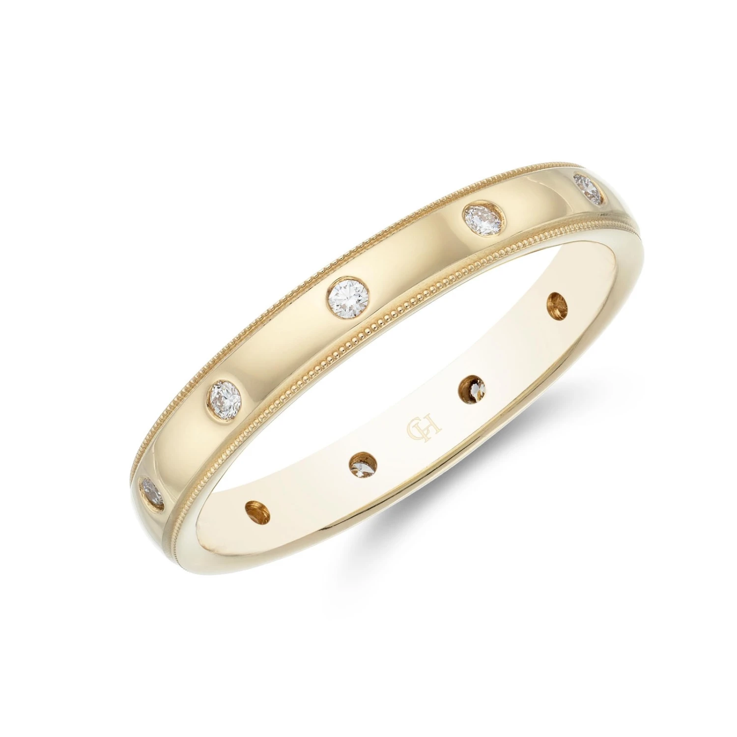 Chisholm Hunter 18ct Yellow Gold 0.10ct Diamond Eternity Ring 3 Chisholm Hunter 18ct Yellow Gold 0.10ct Diamond Eternity Ring
