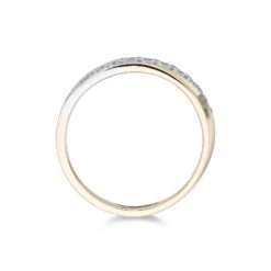 Chisholm Hunter 18ct White Gold And Yellow Gold Brilliant Cut Diamond 0.28ct Twisted Circle Ring -Chisholm Hunter 1 009 01 0376 d 2