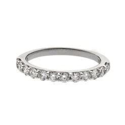 Chisholm Hunter 18ct White Gold Brilliant Cut 0.55ct Diamond Eternity Ring -Chisholm Hunter 1 009 02 0322