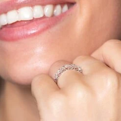 Chisholm Hunter 18ct White Gold Mix Cut 0.40ct Diamond Eternity Ring -Chisholm Hunter 1 009 02 0555 om