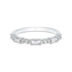 Chisholm Hunter 18ct White Gold 0.31ct Baguette And Brilliant Eternity Diamond Ring -Chisholm Hunter 1 009 02 0566 d 1
