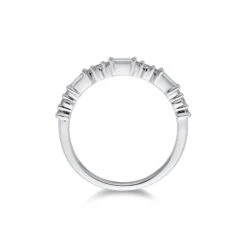 Chisholm Hunter 18ct White Gold 0.31ct Baguette And Brilliant Eternity Diamond Ring -Chisholm Hunter 1 009 02 0566 d 2