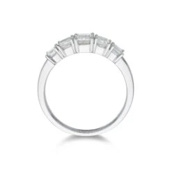 Chisholm Hunter 18ct White Gold 1.47ct Emerald Diamond Eternity Ring -Chisholm Hunter 1 009 02 0575 d 2