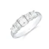 Chisholm Hunter 18ct White Gold 1.47ct Emerald Diamond Eternity Ring -Chisholm Hunter 1 009 02 0575 p 1