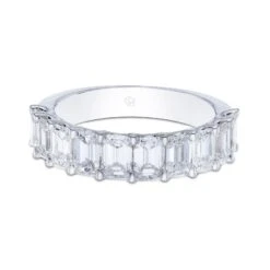 Chisholm Hunter 18ct White Gold 2.39ct Diamond Emerald Eternity Ring -Chisholm Hunter 1 009 02 0590 d 1
