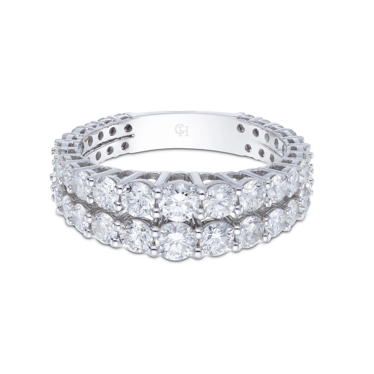 Chisholm Hunter 18ct White Gold 2.34ct Diamond Round Brilliant Eternity Ring 6 Chisholm Hunter 18ct White Gold 2.34ct Diamond Round Brilliant Eternity Ring - Image 4