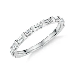Chisholm Hunter 9ct White Gold Baguette Cut 0.50ct Diamond Eternity Ring