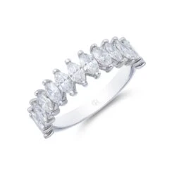 Chisholm Hunter 9ct White Gold 1.00ct Diamond Marquise Eternity Ring