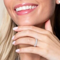 Chisholm Hunter 9ct White Gold 1.00ct Diamond Marquise Eternity Ring -Chisholm Hunter 1 009 02 0606 om 2