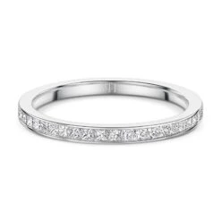 Chisholm Hunter Platinum Princess Cut 0.33ct Diamond Eternity Ring -Chisholm Hunter 1 009 03 0342 d1