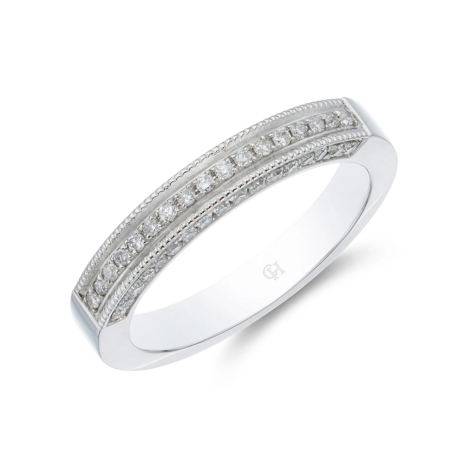 Chisholm Hunter Platinum 0.28ct Single Row Channel Set Diamond Wedding Band 3 Chisholm Hunter Platinum 0.28ct Single Row Channel Set Diamond Wedding Band