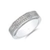 Chisholm Hunter Platinum 0.40ct Double Row Channel Set Diamond Wedding Band