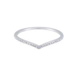 Chisholm Hunter 9ct White Gold Brilliant Cut 0.08ct Diamond Shaped Eternity Ring -Chisholm Hunter 1 009 04 0061