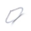 Chisholm Hunter 9ct White Gold Brilliant Cut 0.08ct Diamond Shaped Eternity Ring -Chisholm Hunter 1 009 04 0061 2