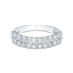Chisholm Hunter 9ct White Gold Brilliant Cut 1.00ct Diamond Double Row Eternity 11 Chisholm Hunter 9ct White Gold Brilliant Cut 1.00ct Diamond Double Row Eternity -Chisholm Hunter 1 009 04 0145 d 1 1