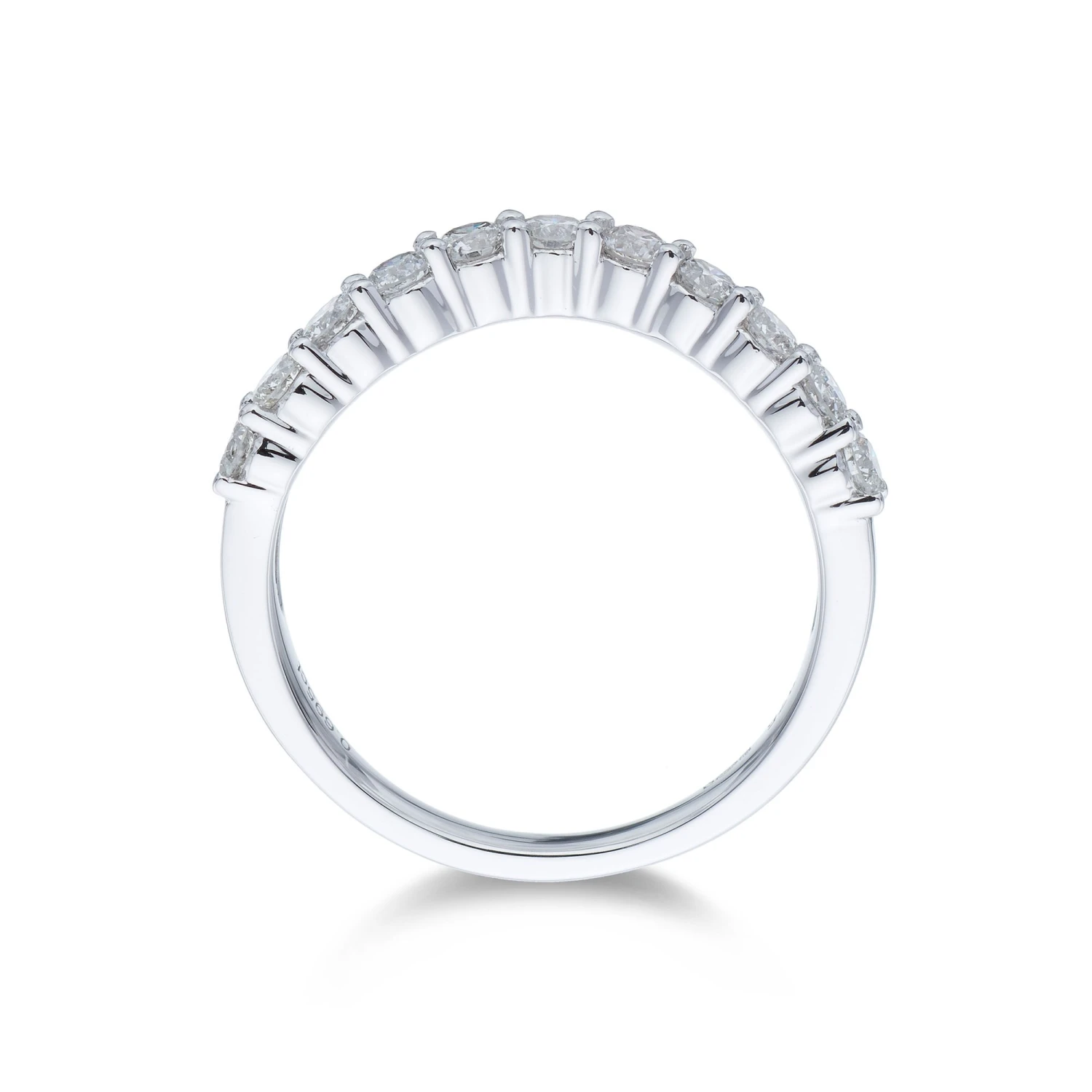 Chisholm Hunter 9ct White Gold Brilliant Cut 0.70ct Diamond Shaped Eternity Ring 6 Chisholm Hunter 9ct White Gold Brilliant Cut 0.70ct Diamond Shaped Eternity Ring - Image 4