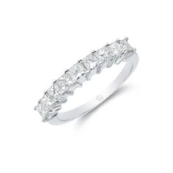 Chisholm Hunter 9ct White Gold Princess Cut 1.00ct Diamond Eternity Ring