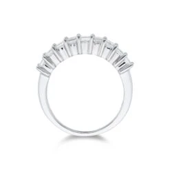 Chisholm Hunter 9ct White Gold Princess Cut 1.00ct Diamond Eternity Ring -Chisholm Hunter 1 009 04 0151 upright