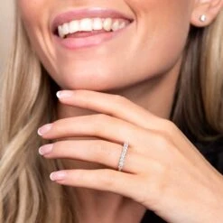 Chisholm Hunter 9ct White Gold Princess Cut 1.00ct Diamond Eternity Ring -Chisholm Hunter 1 009 04 0151 ls 1