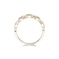 Chisholm Hunter 9ct Yellow Gold 0.04ct Marquise Eternity Diamond Ring -Chisholm Hunter 1 009 05 0076 d2