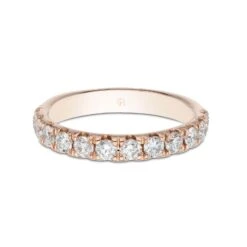 Chisholm Hunter 18ct Rose Gold 0.75ct Diamond Claw Eternity Ring -Chisholm Hunter 1 009 19 0043b