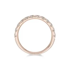 Chisholm Hunter 18ct Rose Gold 0.75ct Diamond Claw Eternity Ring -Chisholm Hunter 1 009 19 0043c
