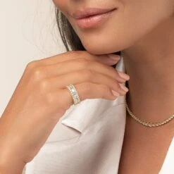 Chisholm Hunter 18ct Yellow Gold Brilliant And Baguette Cut 1.10ct Diamond Ring -Chisholm Hunter 1 010 01 0099 om