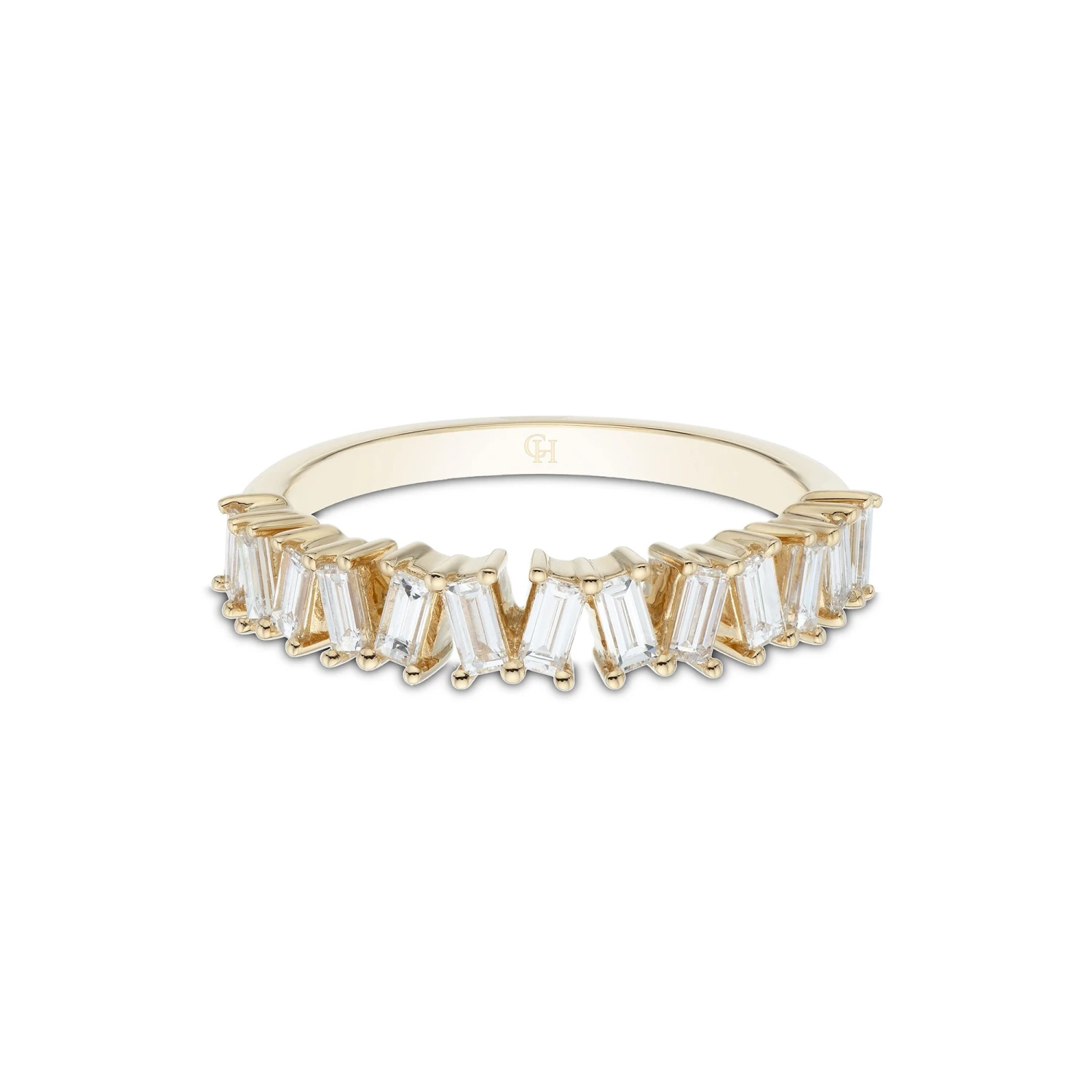 Chisholm Hunter 18ct Yellow Gold Baguette Cut 0.56ct Diamond Fancy Band 5 Chisholm Hunter 18ct Yellow Gold Baguette Cut 0.56ct Diamond Fancy Band - Image 3