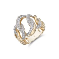 Chisholm Hunter 18ct Yellow Gold Brilliant Cut Diamond 0.70ct Circle Fancy Band
