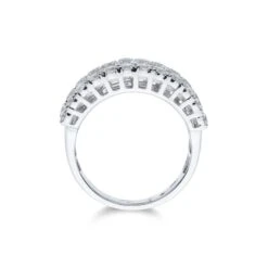 Chisholm Hunter 18ct White Gold Baguette And Brilliant Cut 2.00ct Diamond Fancy Band -Chisholm Hunter 1 010 02 0295c
