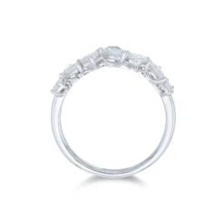 Chisholm Hunter 18ct White Gold Pear Cut 0.90ct Diamond Fancy Band -Chisholm Hunter 1 010 02 0341 c