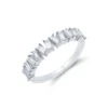 Chisholm Hunter 18ct White Gold Baguette Cut 0.56ct Diamond Fancy Band