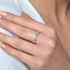 Chisholm Hunter 18ct White Gold Baguette Cut 0.56ct Diamond Fancy Band -Chisholm Hunter 1 010 02 0342 lifestyle1