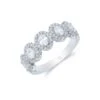 Chisholm Hunter 18ct White Gold Brilliant And Oval Cut 1.10ct Diamond Halo Fancy Band -Chisholm Hunter 1 010 02 0347